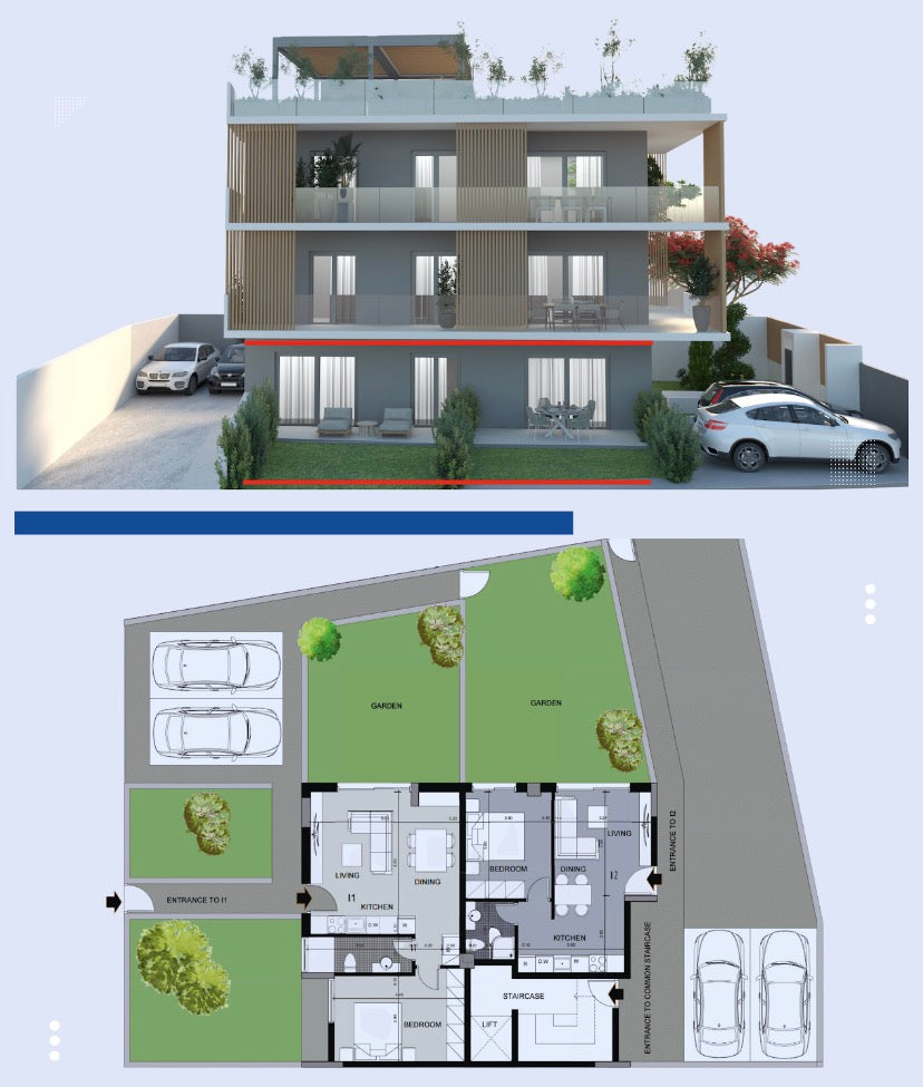 Luxury 1+1 with Private Garden – Glyfada
